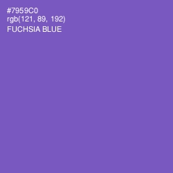 #7959C0 - Fuchsia Blue Color Image