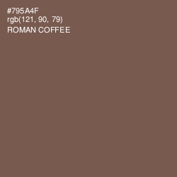 #795A4F - Roman Coffee Color Image