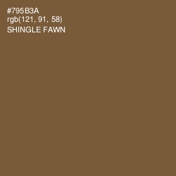 #795B3A - Shingle Fawn Color Image