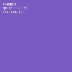 #795BC4 - Fuchsia Blue Color Image