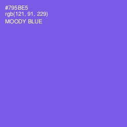 #795BE5 - Moody Blue Color Image