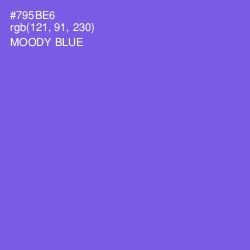 #795BE6 - Moody Blue Color Image