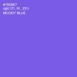 #795BE7 - Moody Blue Color Image