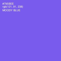 #795BEE - Moody Blue Color Image