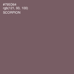 #795D64 - Scorpion Color Image