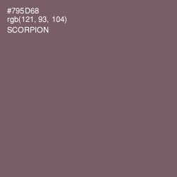 #795D68 - Scorpion Color Image