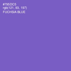 #795DC5 - Fuchsia Blue Color Image