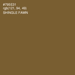 #795E31 - Shingle Fawn Color Image