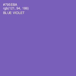 #795EBA - Blue Violet Color Image