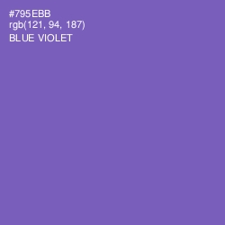 #795EBB - Blue Violet Color Image