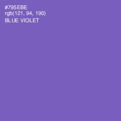 #795EBE - Blue Violet Color Image