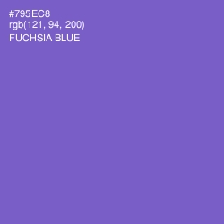 #795EC8 - Fuchsia Blue Color Image