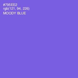#795EE2 - Moody Blue Color Image