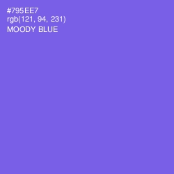 #795EE7 - Moody Blue Color Image