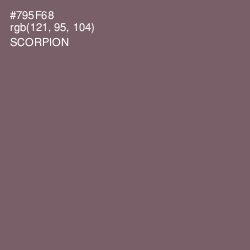#795F68 - Scorpion Color Image