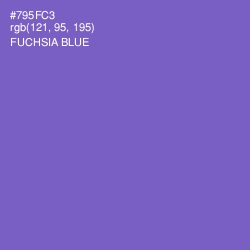 #795FC3 - Fuchsia Blue Color Image