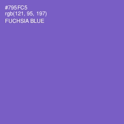 #795FC5 - Fuchsia Blue Color Image