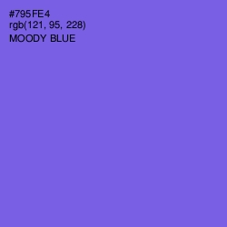 #795FE4 - Moody Blue Color Image