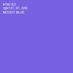 #7961E2 - Moody Blue Color Image