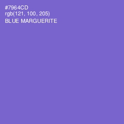 #7964CD - Blue Marguerite Color Image