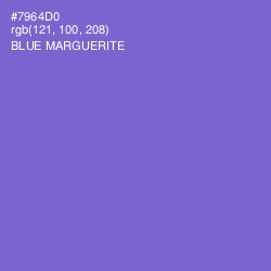 #7964D0 - Blue Marguerite Color Image