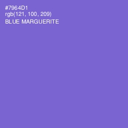 #7964D1 - Blue Marguerite Color Image