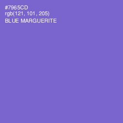 #7965CD - Blue Marguerite Color Image