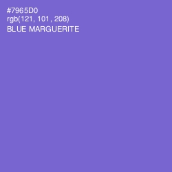 #7965D0 - Blue Marguerite Color Image