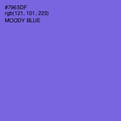 #7965DF - Moody Blue Color Image