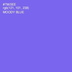 #7965EE - Moody Blue Color Image