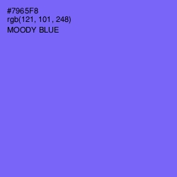 #7965F8 - Moody Blue Color Image