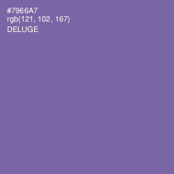 #7966A7 - Deluge Color Image