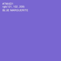 #7966D1 - Blue Marguerite Color Image