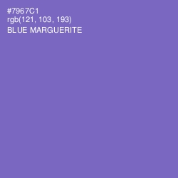 #7967C1 - Blue Marguerite Color Image