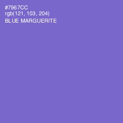 #7967CC - Blue Marguerite Color Image