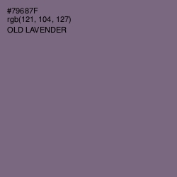 #79687F - Old Lavender Color Image