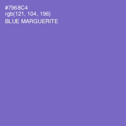 #7968C4 - Blue Marguerite Color Image