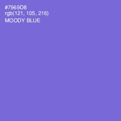 #7969D8 - Moody Blue Color Image