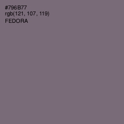 #796B77 - Fedora Color Image