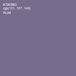 #796B8C - Rum Color Image