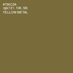 #796C3A - Yellow Metal Color Image