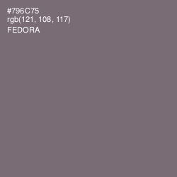 #796C75 - Fedora Color Image
