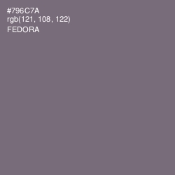 #796C7A - Fedora Color Image