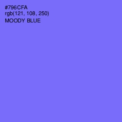 #796CFA - Moody Blue Color Image