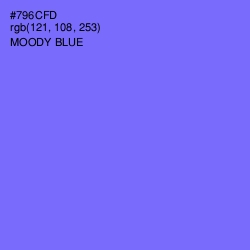 #796CFD - Moody Blue Color Image