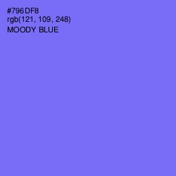 #796DF8 - Moody Blue Color Image