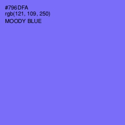 #796DFA - Moody Blue Color Image