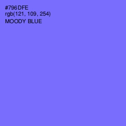 #796DFE - Moody Blue Color Image