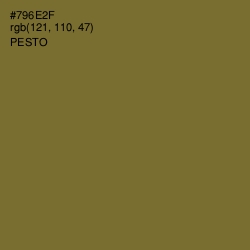 #796E2F - Pesto Color Image