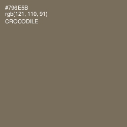 #796E5B - Crocodile Color Image
